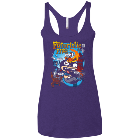 T-Shirts Purple Rush / X-Small Futurama Fantastic 4 Women's Triblend Racerback Tank