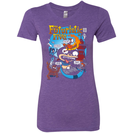 T-Shirts Purple Rush / S Futurama Fantastic 4 Women's Triblend T-Shirt