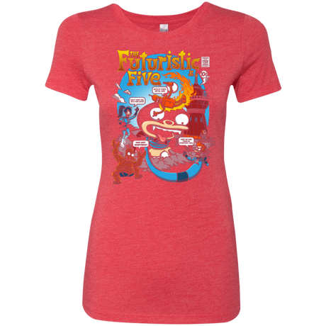 T-Shirts Vintage Red / S Futurama Fantastic 4 Women's Triblend T-Shirt
