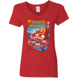 T-Shirts Red / S Futurama Fantastic 4 Women's V-Neck T-Shirt