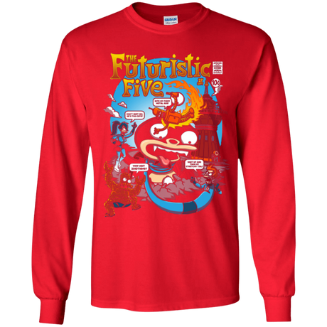 T-Shirts Red / YS Futurama Fantastic 4 Youth Long Sleeve T-Shirt