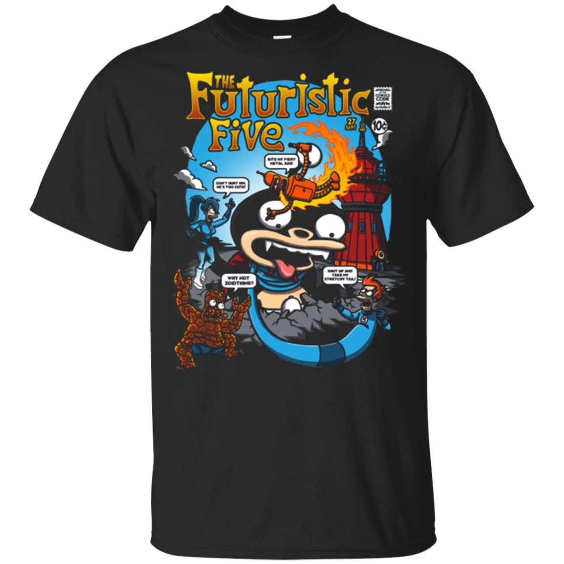 T-Shirts Black / YXS Futurama Fantastic 4 Youth T-Shirt