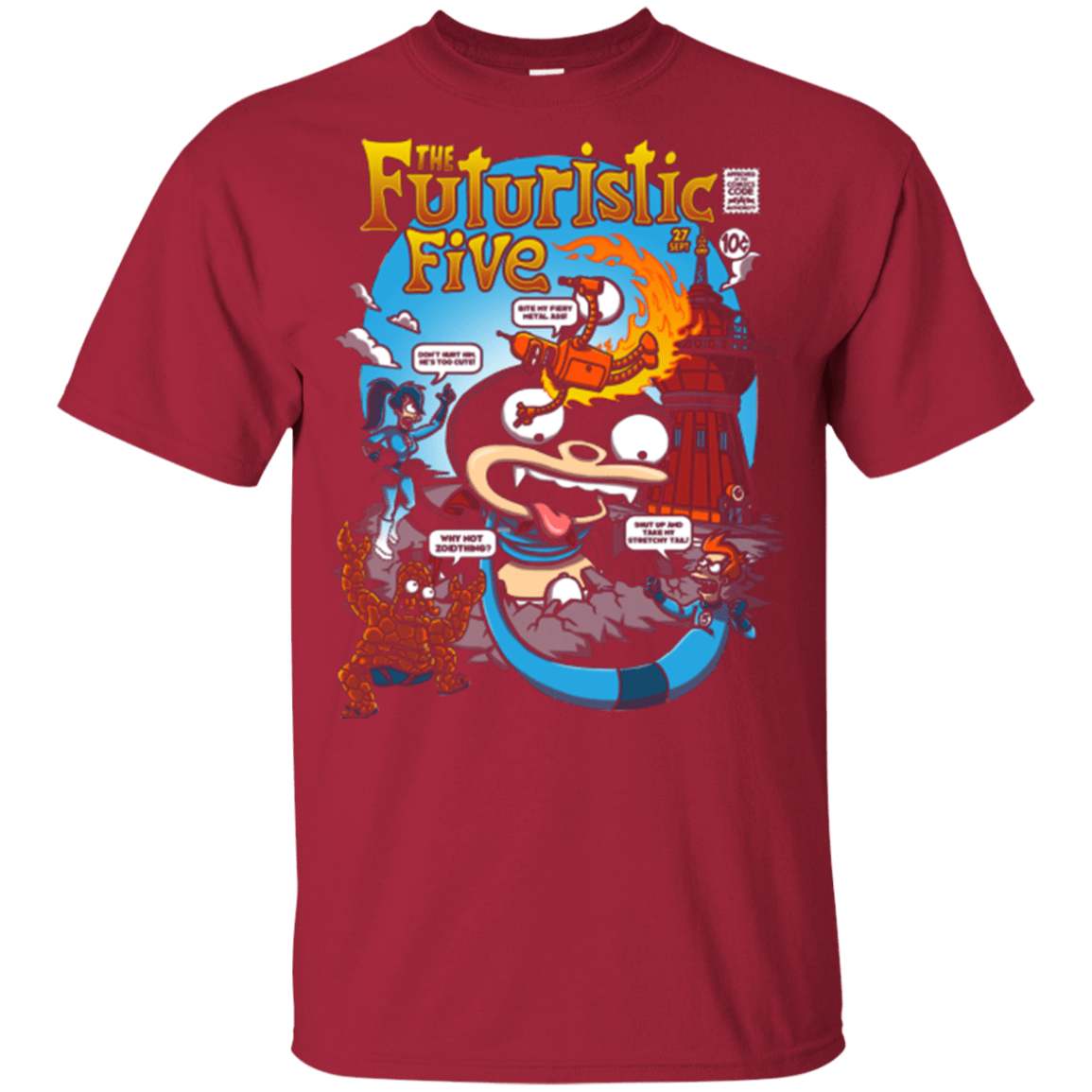 T-Shirts Cardinal / YXS Futurama Fantastic 4 Youth T-Shirt