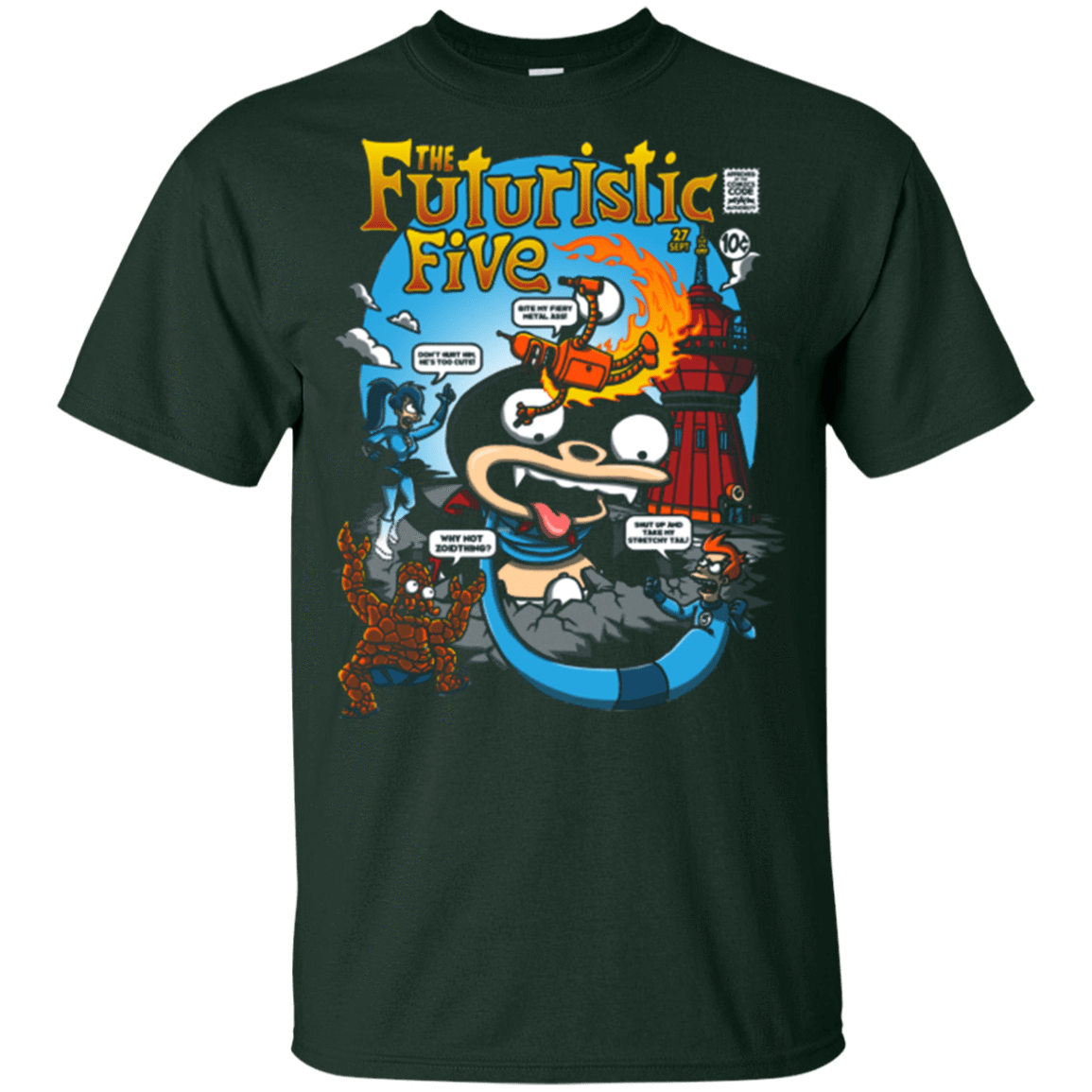 T-Shirts Forest / YXS Futurama Fantastic 4 Youth T-Shirt