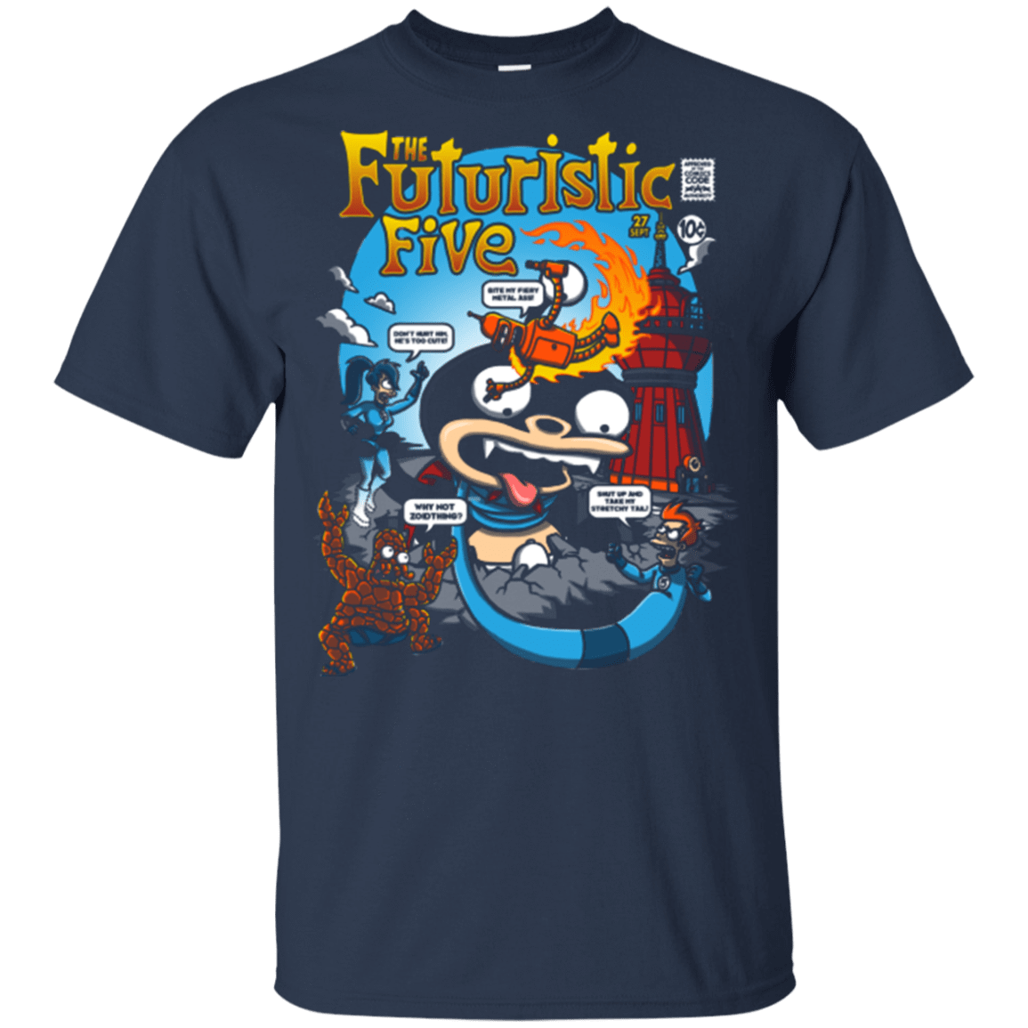 T-Shirts Navy / YXS Futurama Fantastic 4 Youth T-Shirt