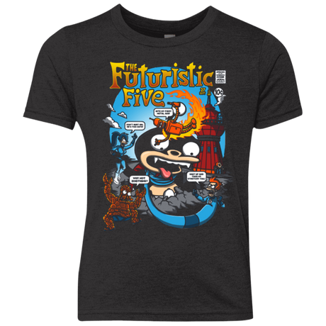T-Shirts Vintage Black / YXS Futurama Fantastic 4 Youth Triblend T-Shirt
