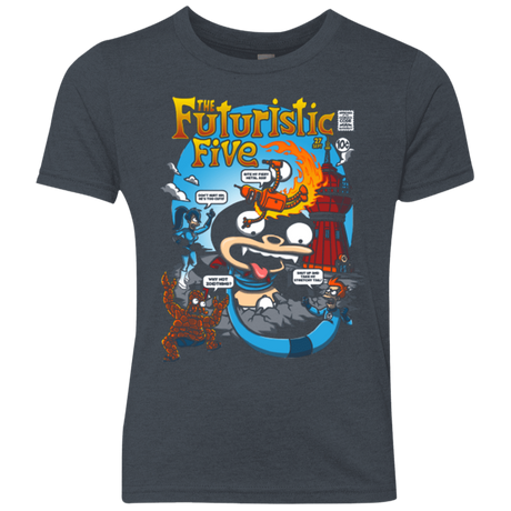 T-Shirts Vintage Navy / YXS Futurama Fantastic 4 Youth Triblend T-Shirt