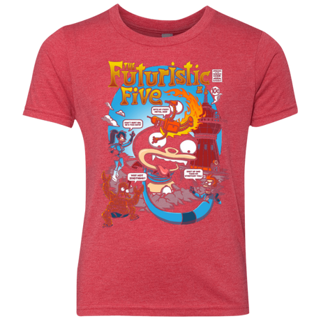T-Shirts Vintage Red / YXS Futurama Fantastic 4 Youth Triblend T-Shirt