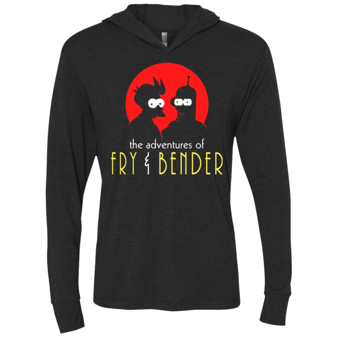 T-Shirts Vintage Black / X-Small Future adventures Triblend Long Sleeve Hoodie Tee