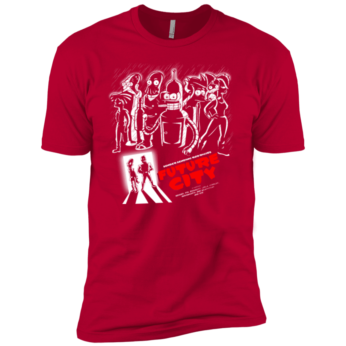 T-Shirts Red / YXS Future City Boys Premium T-Shirt