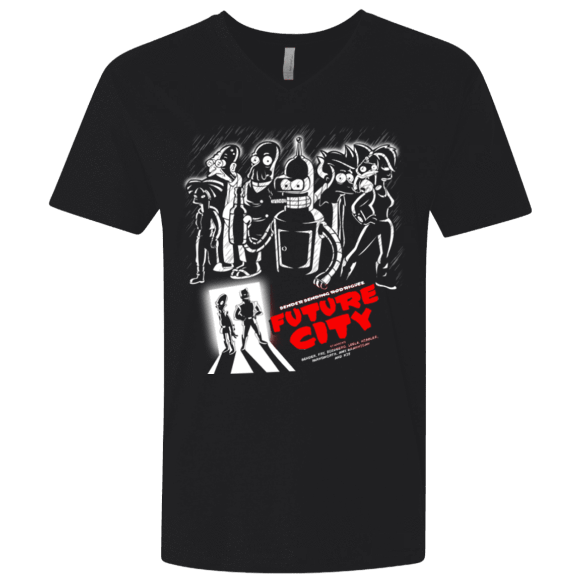 T-Shirts Black / X-Small Future City Men's Premium V-Neck