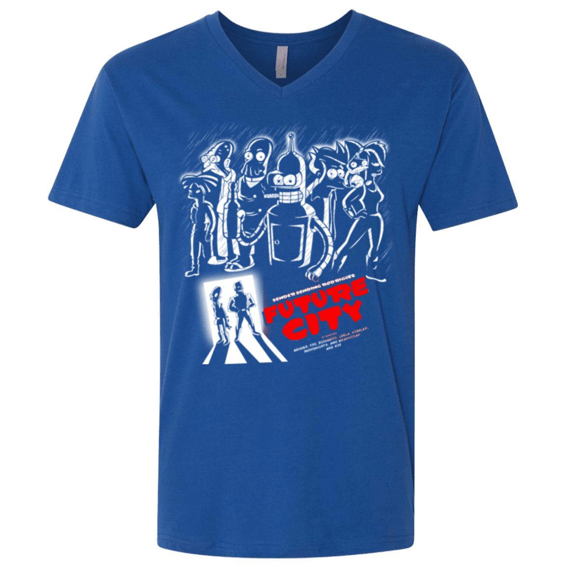 T-Shirts Royal / X-Small Future City Men's Premium V-Neck