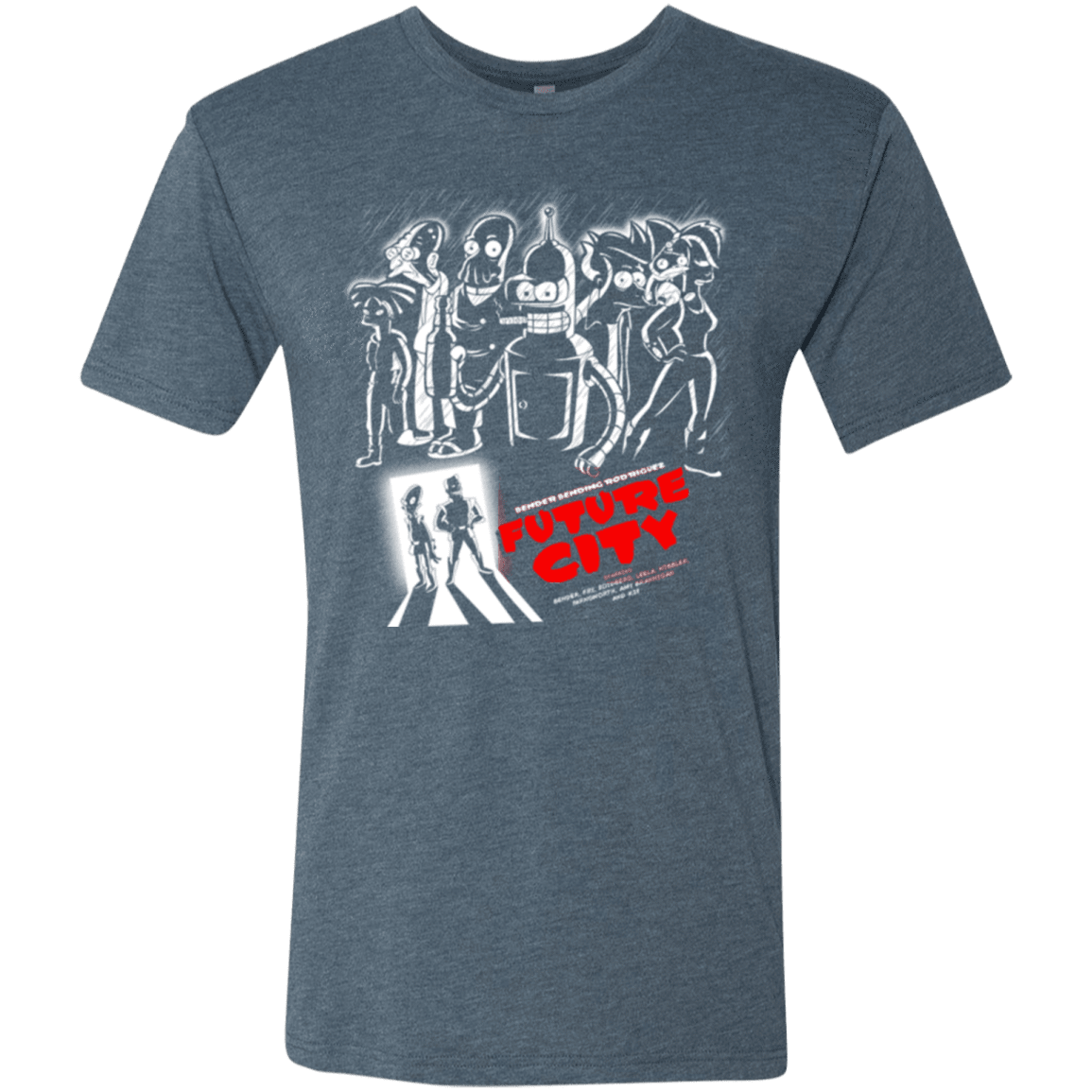 T-Shirts Indigo / Small Future City Men's Triblend T-Shirt
