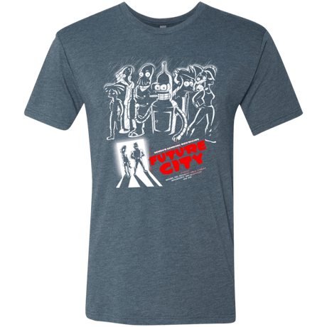 T-Shirts Indigo / Small Future City Men's Triblend T-Shirt