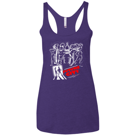 T-Shirts Purple / X-Small Future City Women's Triblend Racerback Tank