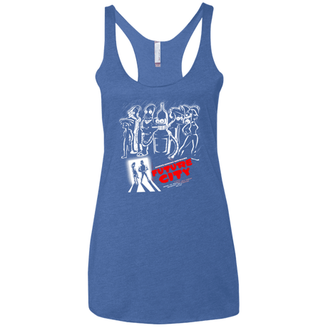 T-Shirts Vintage Royal / X-Small Future City Women's Triblend Racerback Tank
