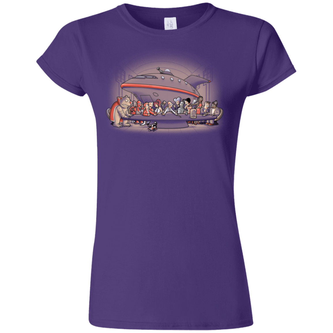 T-Shirts Purple / S Future Dinner Junior Slimmer-Fit T-Shirt