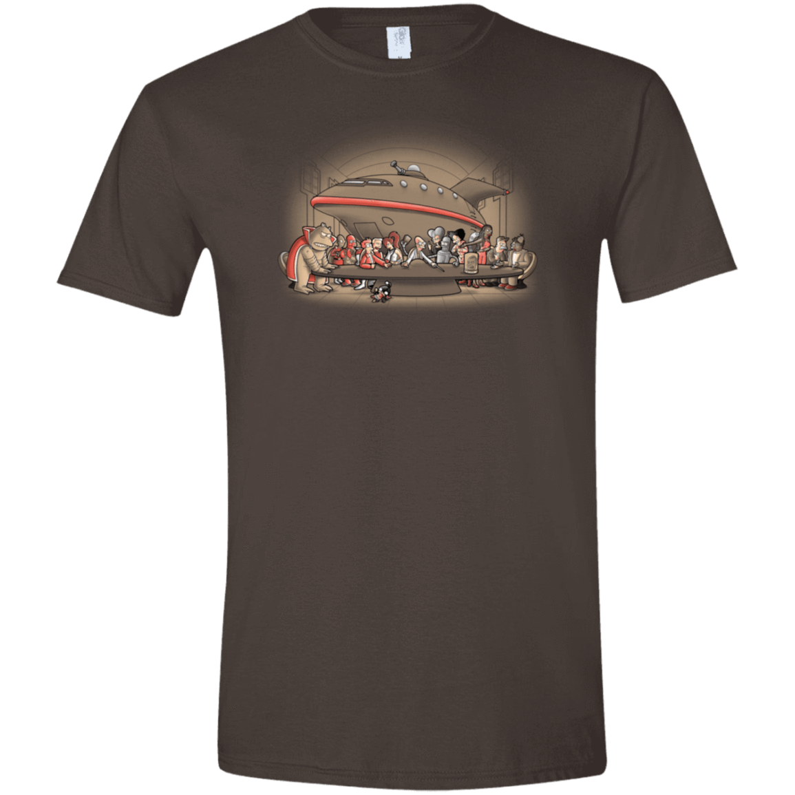 T-Shirts Dark Chocolate / S Future Dinner Men's Semi-Fitted Softstyle
