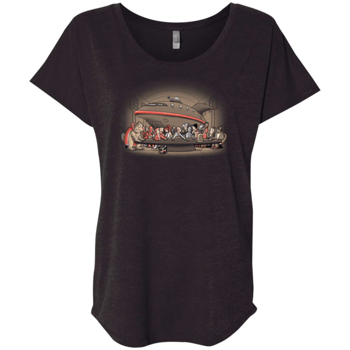 T-Shirts Vintage Black / X-Small Future Dinner Triblend Dolman Sleeve