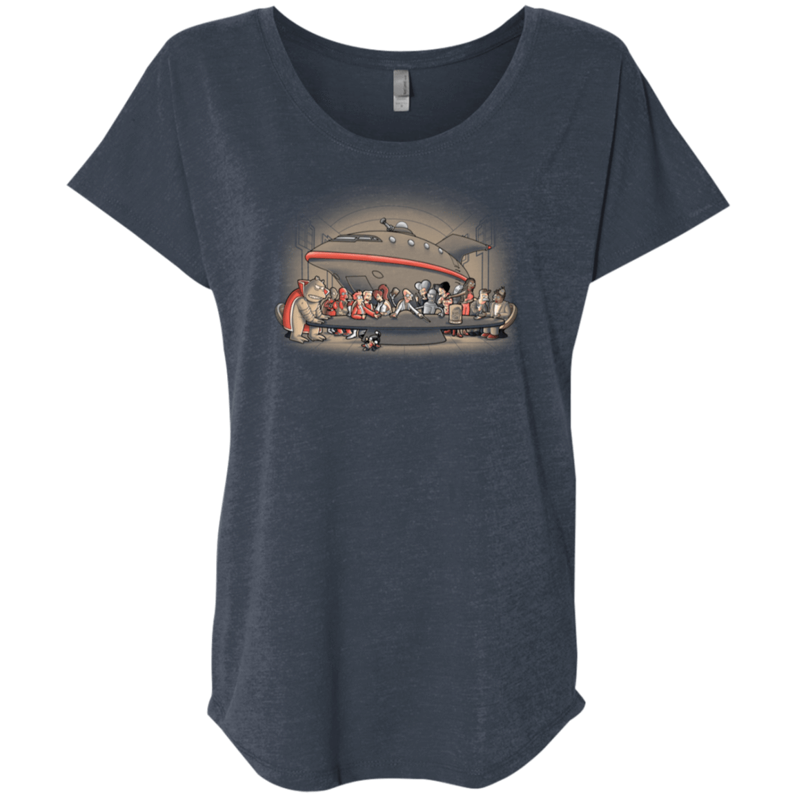 T-Shirts Vintage Navy / X-Small Future Dinner Triblend Dolman Sleeve