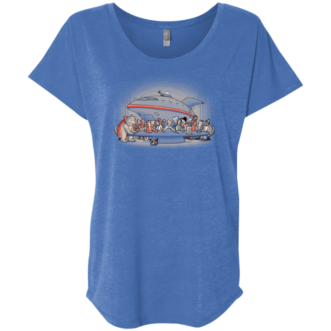 T-Shirts Vintage Royal / X-Small Future Dinner Triblend Dolman Sleeve