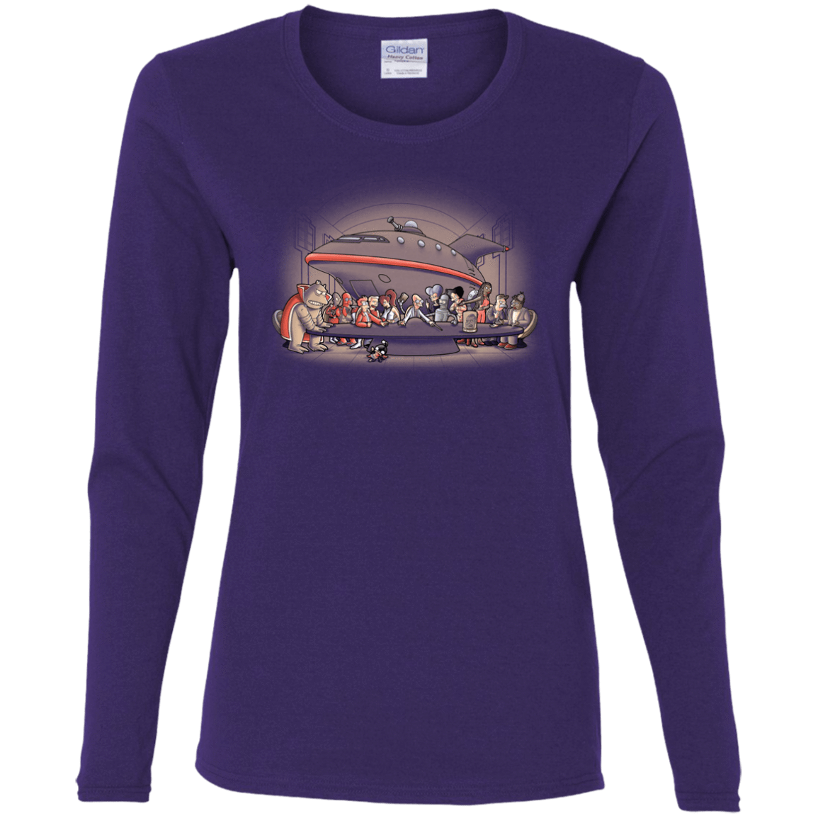 T-Shirts Purple / S Future Dinner Women's Long Sleeve T-Shirt