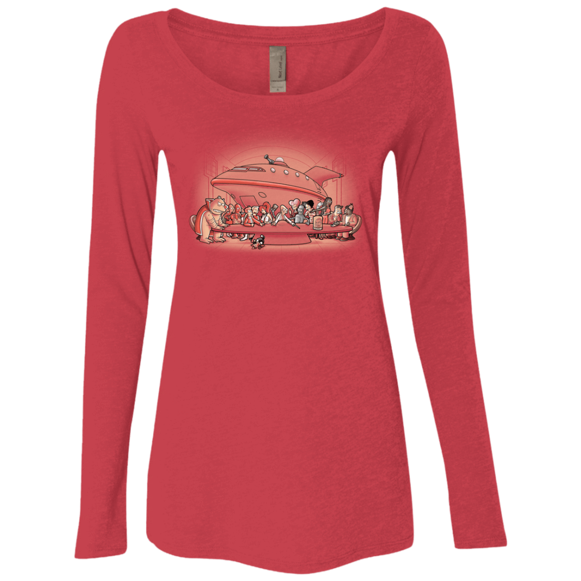 T-Shirts Vintage Red / S Future Dinner Women's Triblend Long Sleeve Shirt