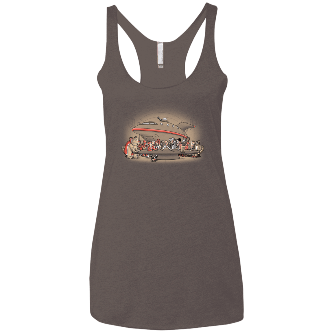 T-Shirts Macchiato / X-Small Future Dinner Women's Triblend Racerback Tank