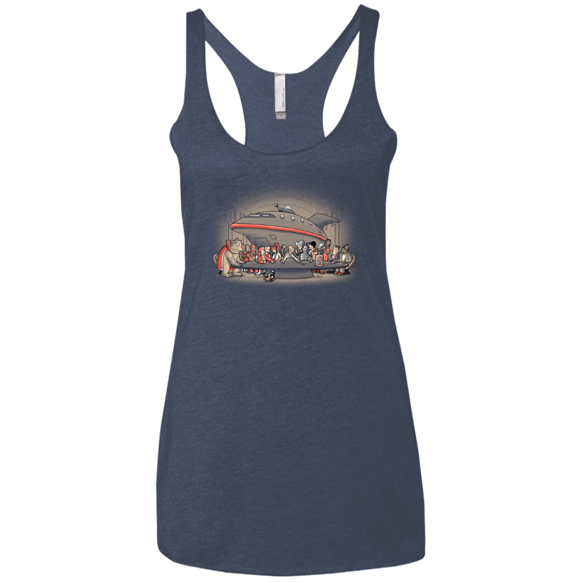T-Shirts Vintage Navy / X-Small Future Dinner Women's Triblend Racerback Tank
