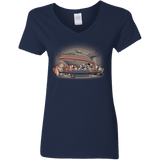 T-Shirts Navy / S Future Dinner Women's V-Neck T-Shirt