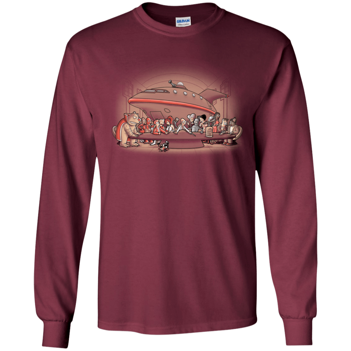 T-Shirts Maroon / YS Future Dinner Youth Long Sleeve T-Shirt