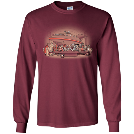 T-Shirts Maroon / YS Future Dinner Youth Long Sleeve T-Shirt