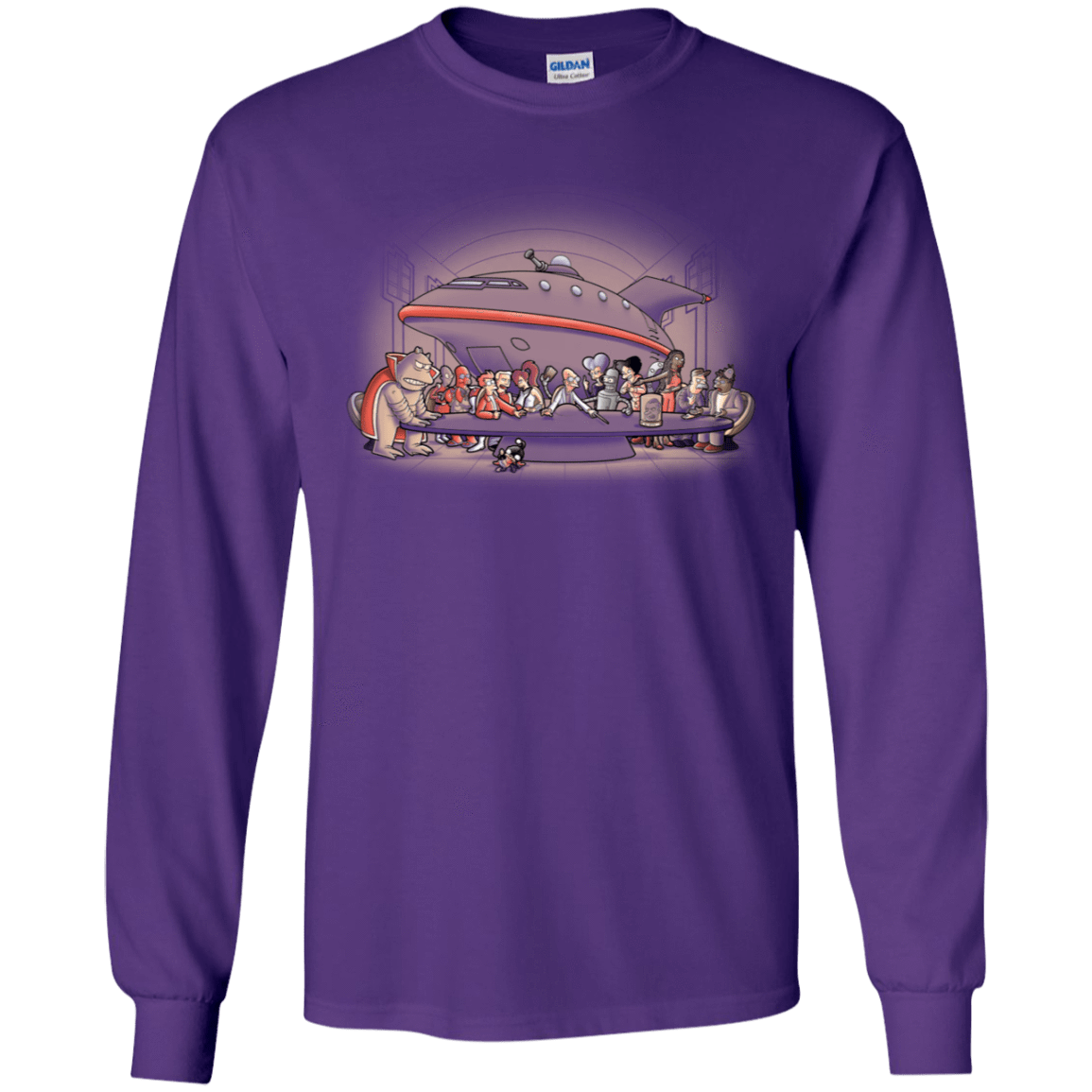 T-Shirts Purple / YS Future Dinner Youth Long Sleeve T-Shirt