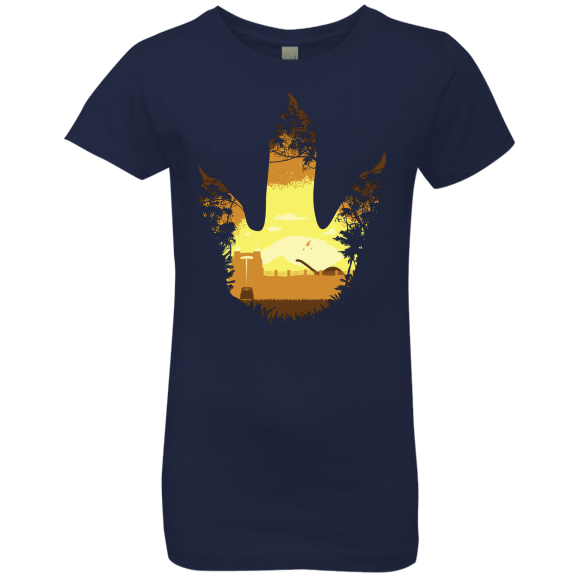 T-Shirts Midnight Navy / YXS Future Footprints Girls Premium T-Shirt