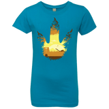 T-Shirts Turquoise / YXS Future Footprints Girls Premium T-Shirt