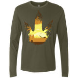 T-Shirts Military Green / S Future Footprints Men's Premium Long Sleeve