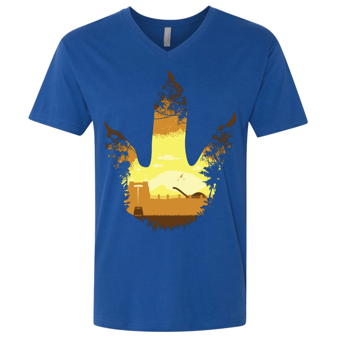 T-Shirts Royal / X-Small Future Footprints Men's Premium V-Neck