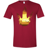 T-Shirts Cardinal Red / S Future Footprints Men's Semi-Fitted Softstyle