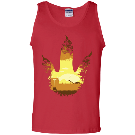 T-Shirts Red / S Future Footprints Men's Tank Top