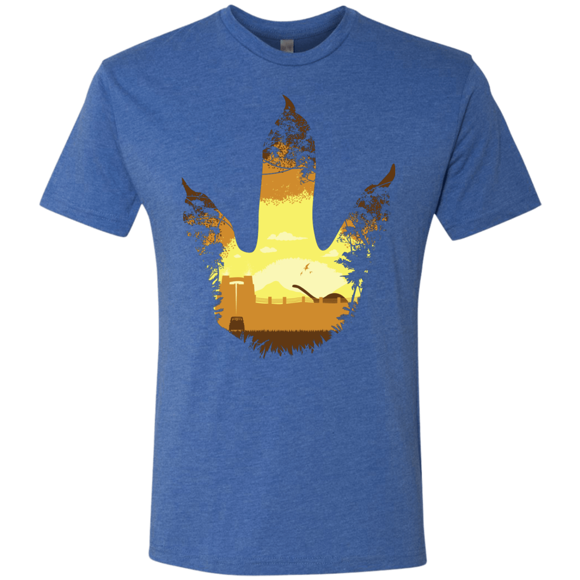 T-Shirts Vintage Royal / S Future Footprints Men's Triblend T-Shirt