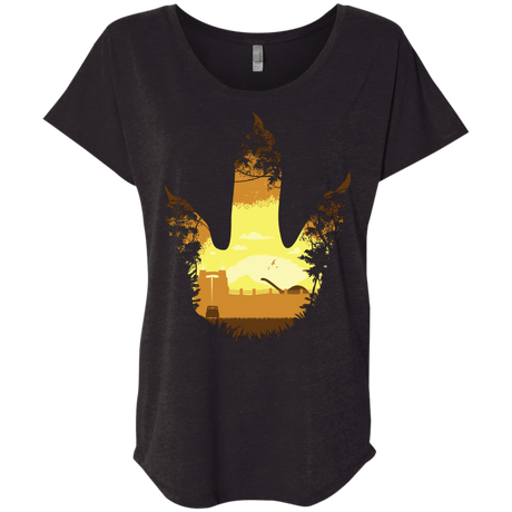 T-Shirts Vintage Black / X-Small Future Footprints Triblend Dolman Sleeve