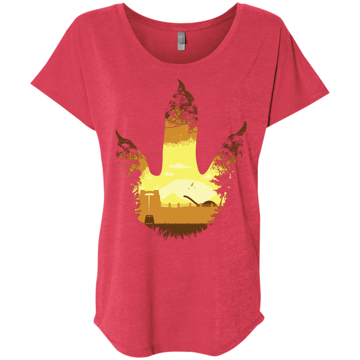 Future Footprints Triblend Dolman Sleeve