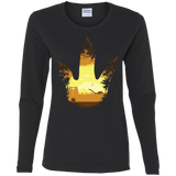 T-Shirts Black / S Future Footprints Women's Long Sleeve T-Shirt