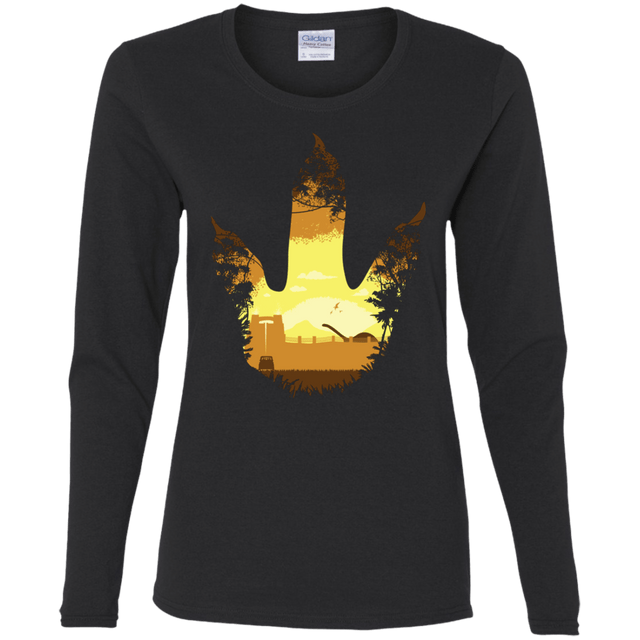 T-Shirts Black / S Future Footprints Women's Long Sleeve T-Shirt
