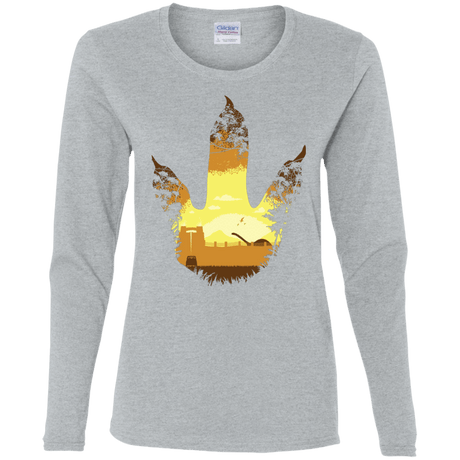 T-Shirts Sport Grey / S Future Footprints Women's Long Sleeve T-Shirt