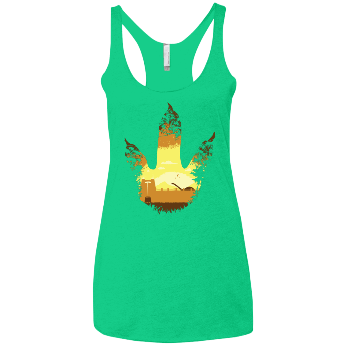 Future Footprints Women's Triblend Racerback Tank