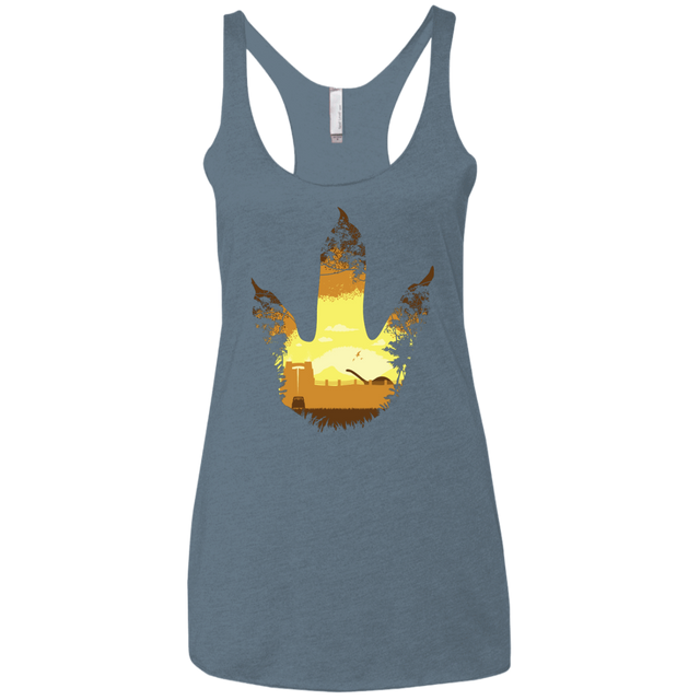 T-Shirts Indigo / X-Small Future Footprints Women's Triblend Racerback Tank
