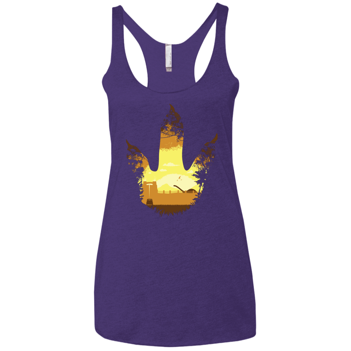 Future Footprints Women's Triblend Racerback Tank