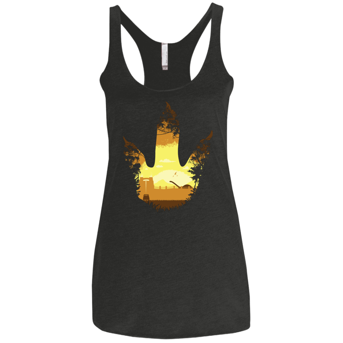 T-Shirts Vintage Black / X-Small Future Footprints Women's Triblend Racerback Tank