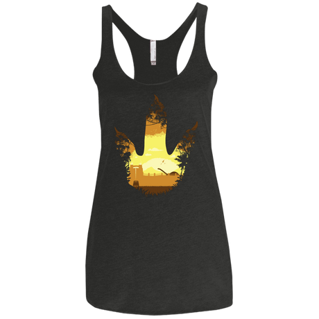 T-Shirts Vintage Black / X-Small Future Footprints Women's Triblend Racerback Tank